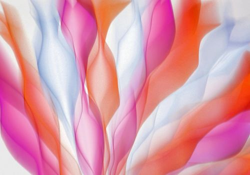 Fluid abstract waves representing physical movement and flow